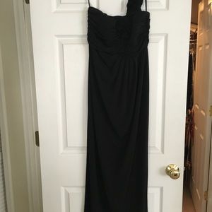 Black off the shoulder maxi